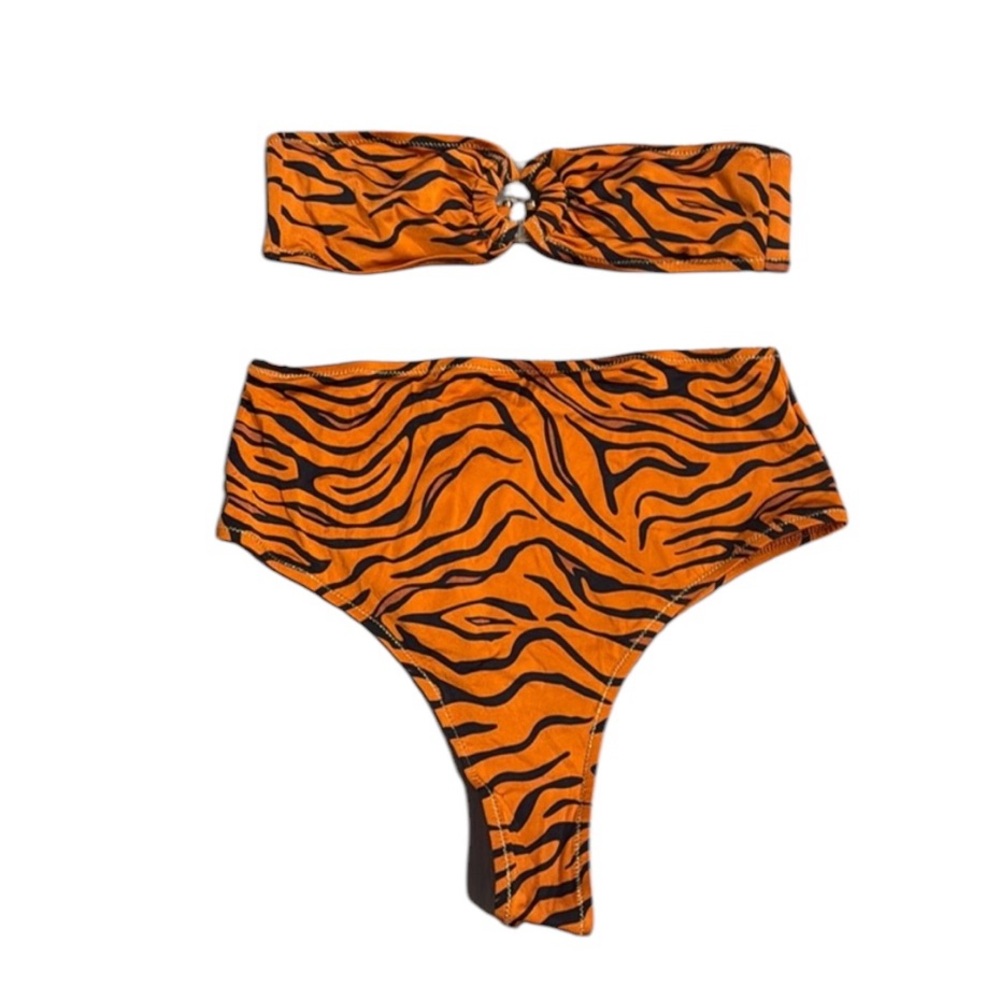 Reina Olga Tiger Print Bikini Set